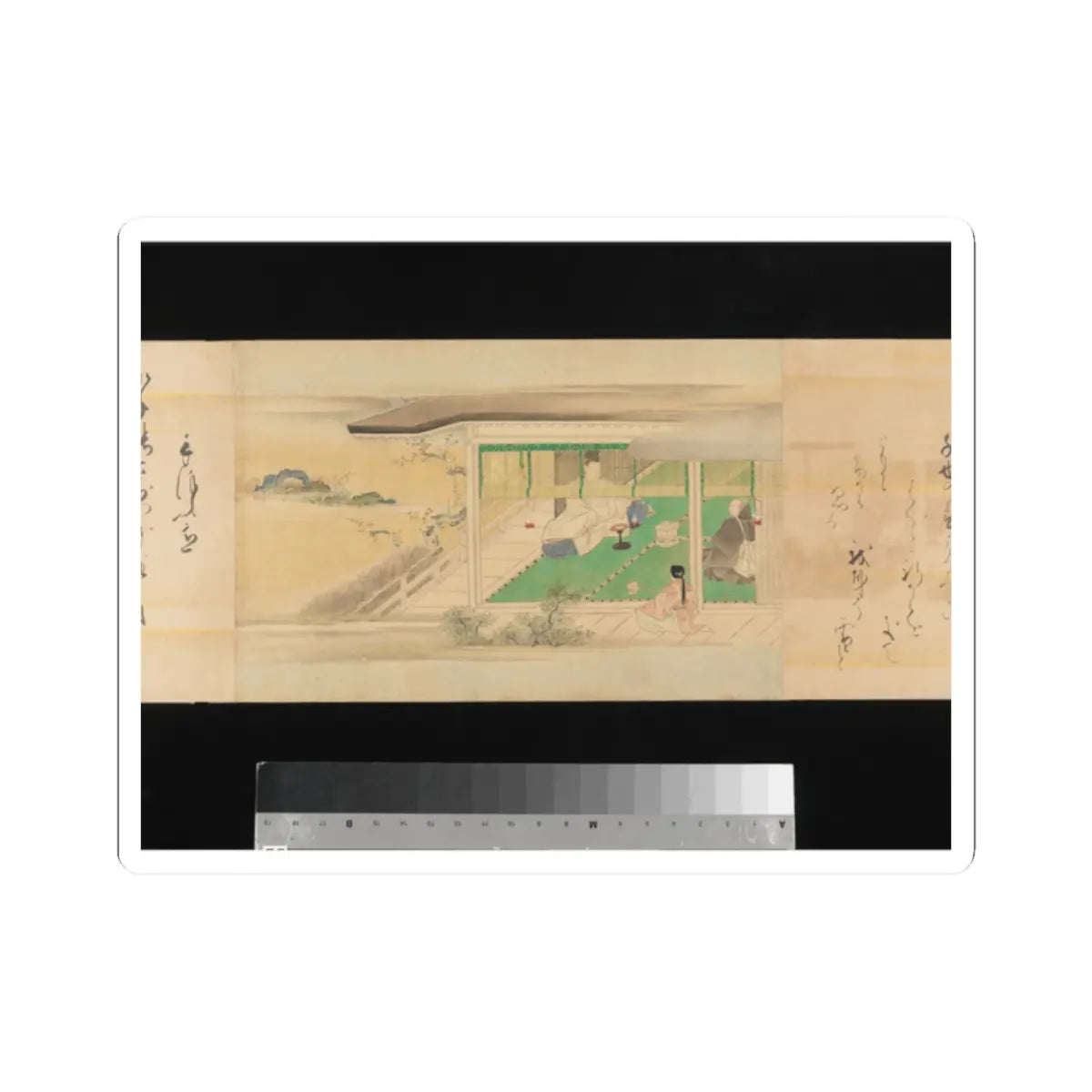 Kaihō Yūsetsu - The Tale of Genji - 17th century v86 - STICKER Vinyl Kiss-Cut Decal