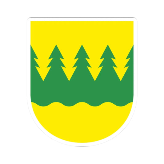 Kainuu.vaakuna (Finland) (Coat of Arms) STICKER Vinyl Kiss-Cut Decal 2 Inch White - The Sticker Space