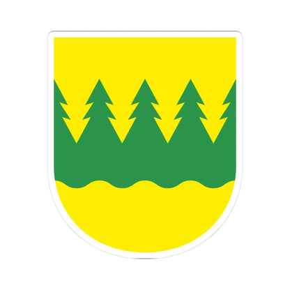 Kainuu.vaakuna (Finland) (Coat of Arms) STICKER Vinyl Kiss-Cut Decal 3 Inch White - The Sticker Space