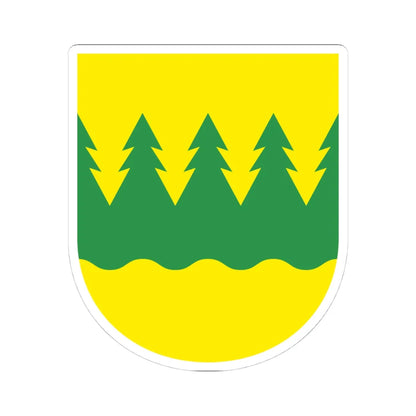 Kainuu.vaakuna (Finland) (Coat of Arms) STICKER Vinyl Kiss-Cut Decal 4 Inch White - The Sticker Space