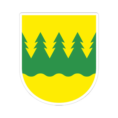Kainuu.vaakuna (Finland) (Coat of Arms) STICKER Vinyl Kiss-Cut Decal 6 Inch White - The Sticker Space