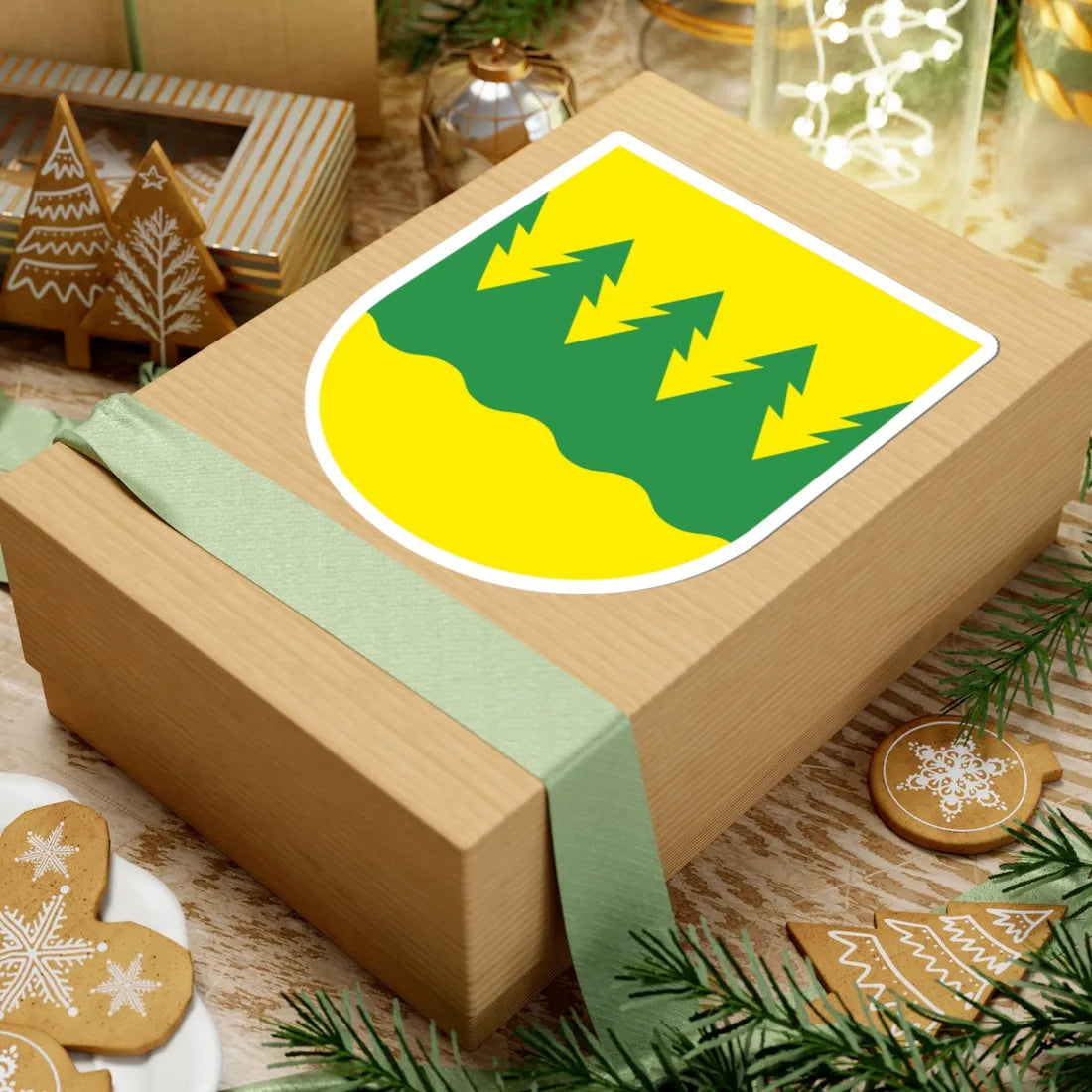 Kainuu.vaakuna (Finland) (Coat of Arms) STICKER Vinyl Kiss-Cut Decal - The Sticker Space