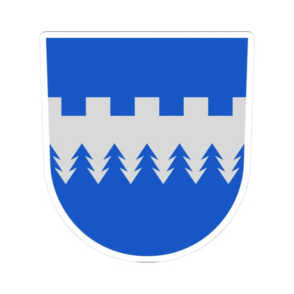 Kajaanin mlk.vaakuna (Finland) (Coat of Arms) STICKER Vinyl Kiss-Cut Decal 3 Inch White - The Sticker Space