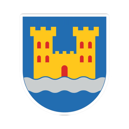 Kajaani.vaakuna (Finland) (Coat of Arms) STICKER Vinyl Kiss-Cut Decal 2 Inch White - The Sticker Space