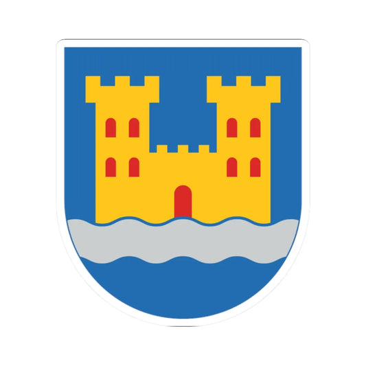 Kajaani.vaakuna (Finland) (Coat of Arms) STICKER Vinyl Kiss-Cut Decal 2 Inch White - The Sticker Space