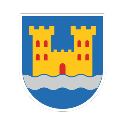 Kajaani.vaakuna (Finland) (Coat of Arms) STICKER Vinyl Kiss-Cut Decal 3 Inch White - The Sticker Space