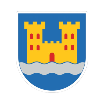 Kajaani.vaakuna (Finland) (Coat of Arms) STICKER Vinyl Kiss-Cut Decal 4 Inch White - The Sticker Space