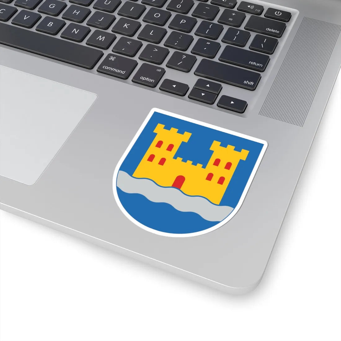 Kajaani.vaakuna (Finland) (Coat of Arms) STICKER Vinyl Kiss-Cut Decal - The Sticker Space