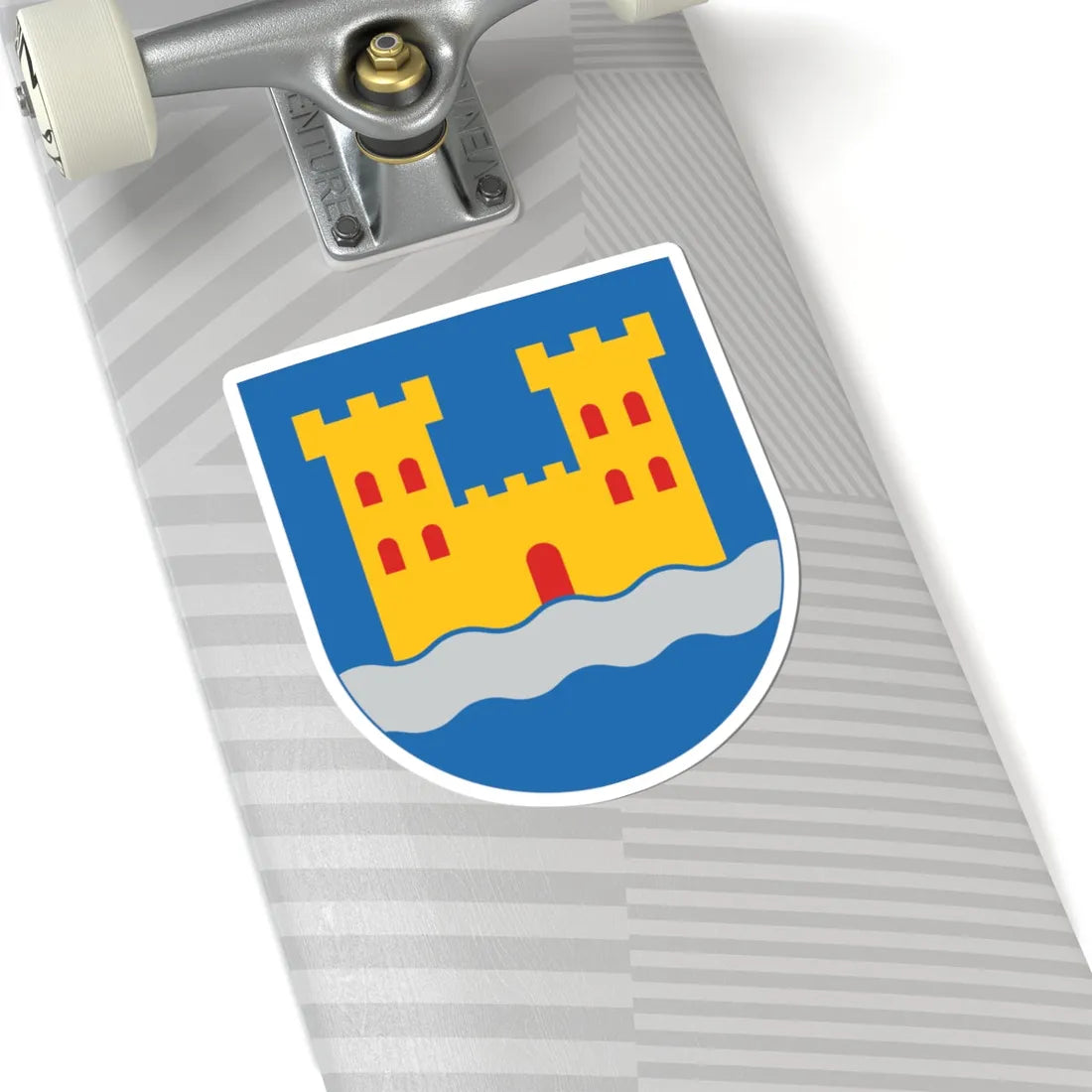 Kajaani.vaakuna (Finland) (Coat of Arms) STICKER Vinyl Kiss-Cut Decal - The Sticker Space