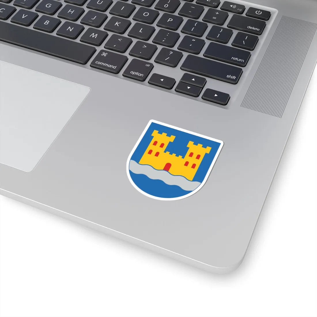 Kajaani.vaakuna (Finland) (Coat of Arms) STICKER Vinyl Kiss-Cut Decal - The Sticker Space