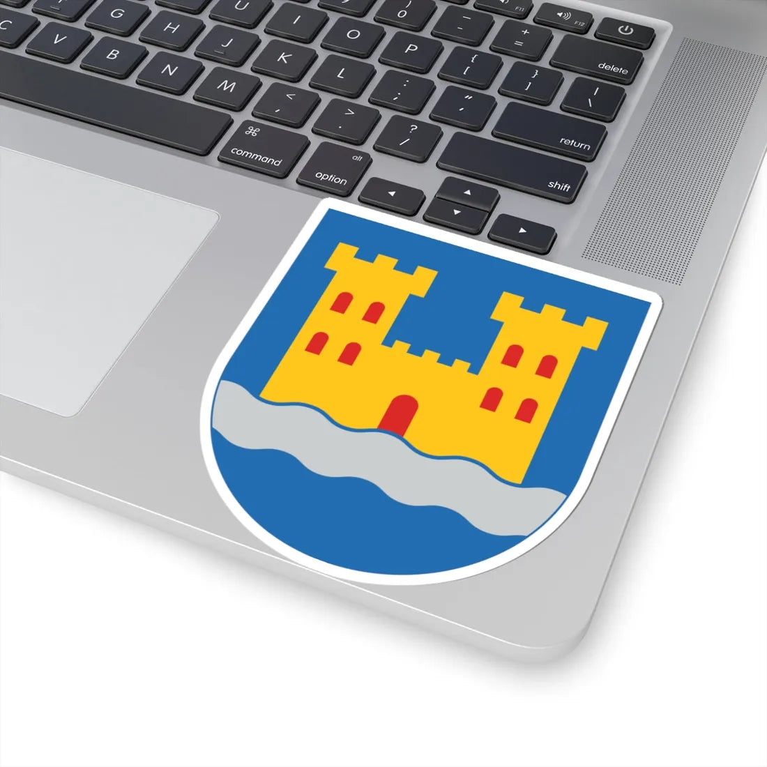 Kajaani.vaakuna (Finland) (Coat of Arms) STICKER Vinyl Kiss-Cut Decal - The Sticker Space
