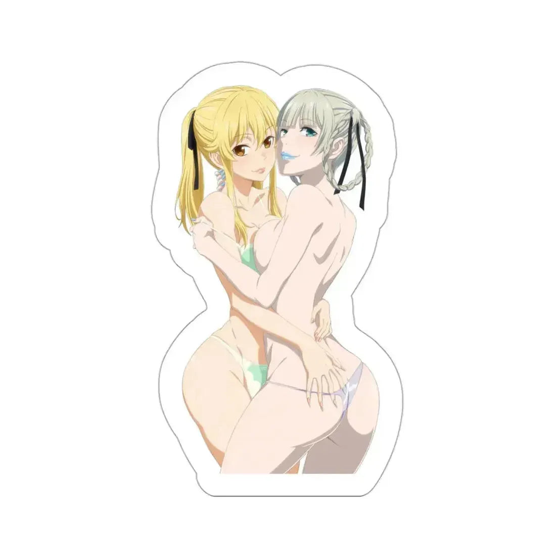 Kakegurui - Mary Saotome and Kirari Momobami (Anime/Ecchi/Waifu) STICKER Vinyl Die-Cut Decal 3 Inch - The Sticker Space