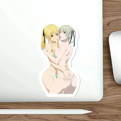 Kakegurui - Mary Saotome and Kirari Momobami (Anime/Ecchi/Waifu) STICKER Vinyl Die-Cut Decal - The Sticker Space