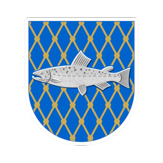 Kalajoki.vaakuna (Finland) (Coat of Arms) STICKER Vinyl Kiss-Cut Decal 2 Inch White - The Sticker Space