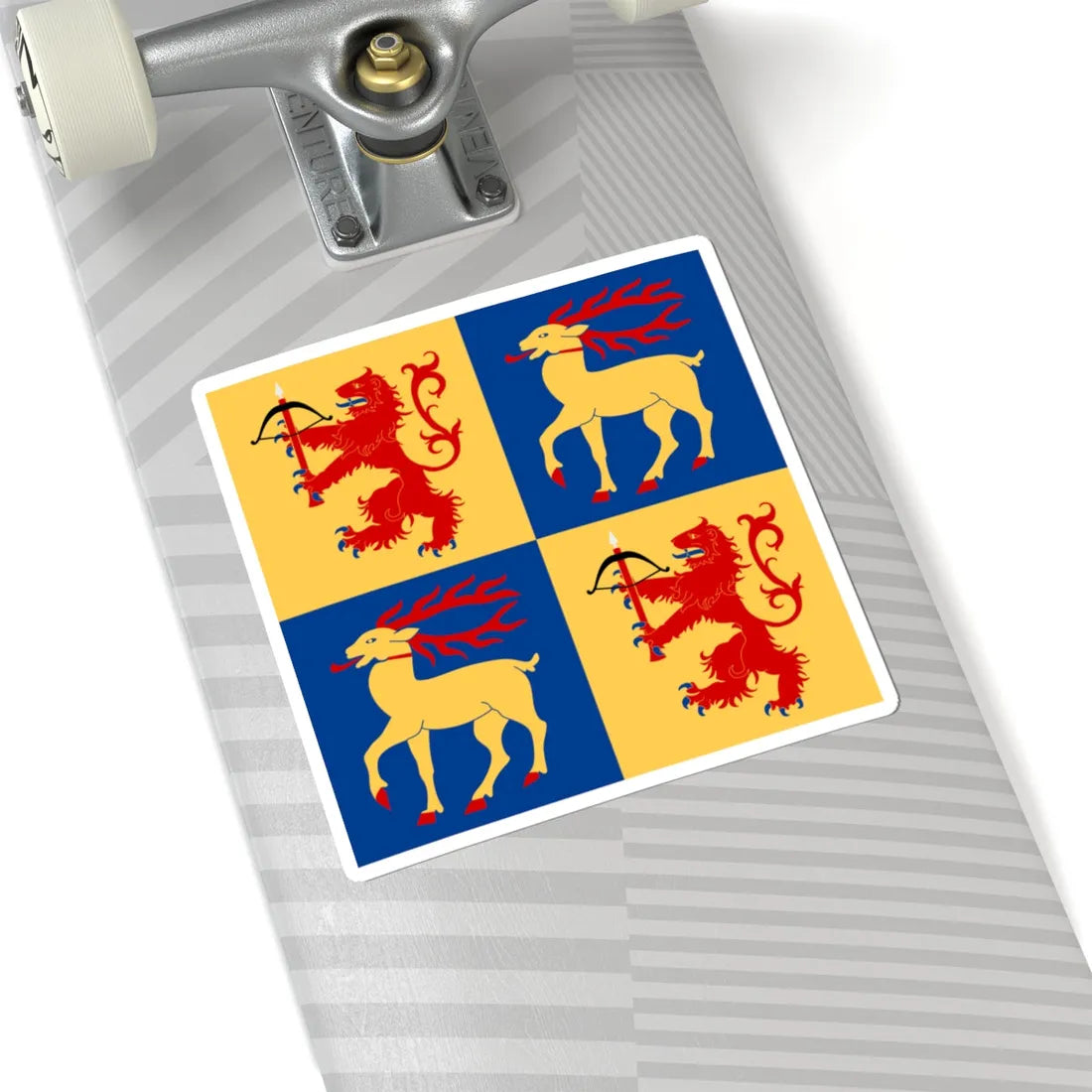 Kalmar lan vapenflagga (Sweden) STICKER Vinyl Kiss-Cut Decal - The Sticker Space