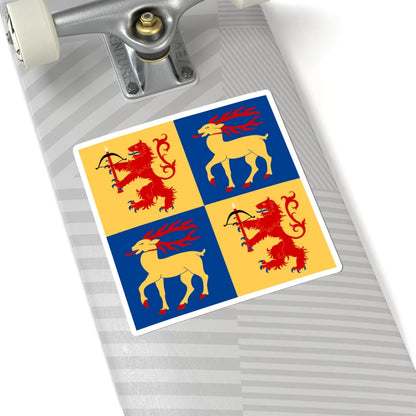 Kalmar lan vapenflagga (Sweden) STICKER Vinyl Kiss-Cut Decal - The Sticker Space
