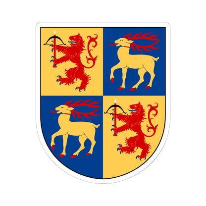 Kalmar län vapen (Sweden) (Coat of Arms) STICKER Vinyl Kiss-Cut Decal 6 Inch White - The Sticker Space