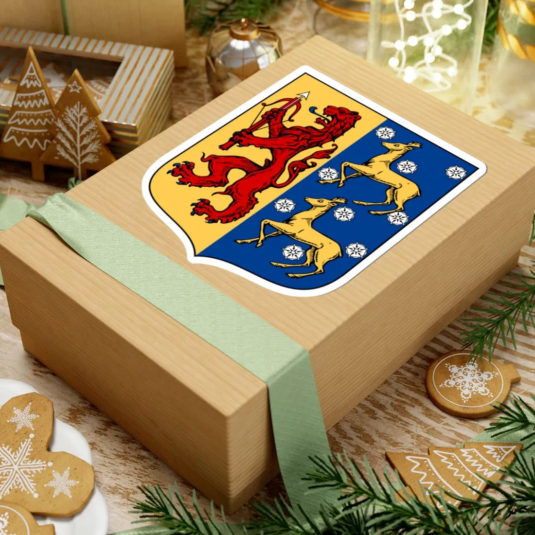 Kalmar läns vapen före 1944 (Sweden) (Coat of Arms) STICKER Vinyl Kiss-Cut Decal - The Sticker Space