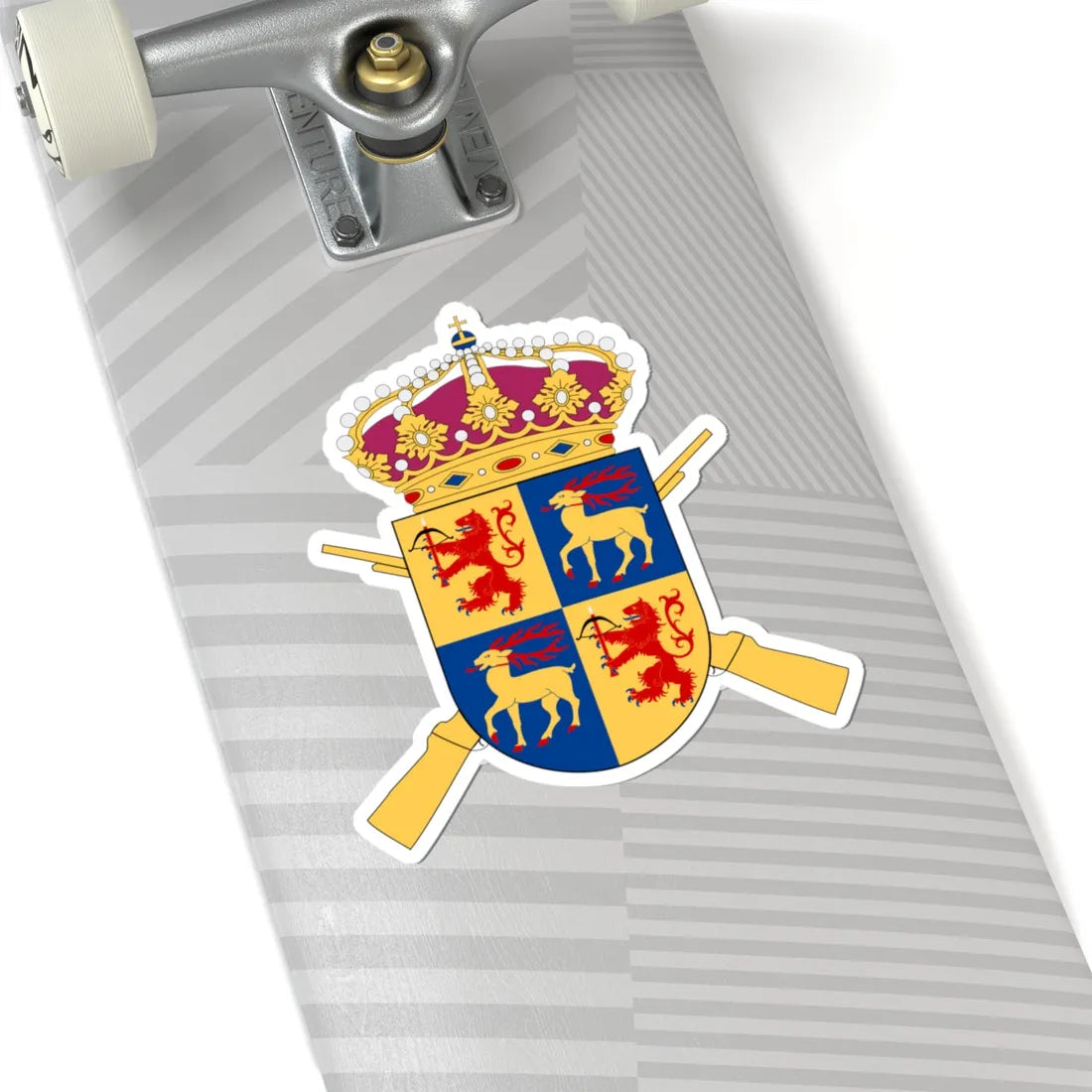 Kalmar regemente vapen (Sweden) (Coat of Arms) STICKER Vinyl Kiss-Cut Decal - The Sticker Space
