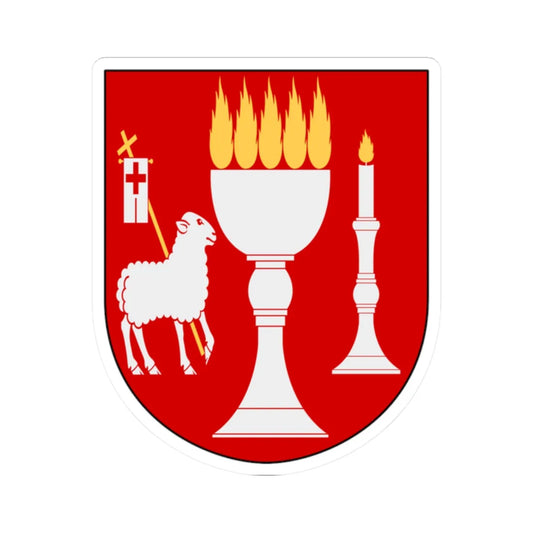 Kalmar stift vapen (Sweden) (Coat of Arms) STICKER Vinyl Kiss-Cut Decal 2 Inch White - The Sticker Space