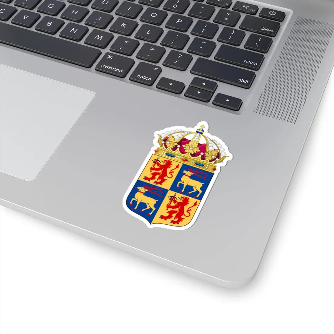 Kalmars läns vapen crowned (Sweden) (Coat of Arms) STICKER Vinyl Kiss-Cut Decal - The Sticker Space
