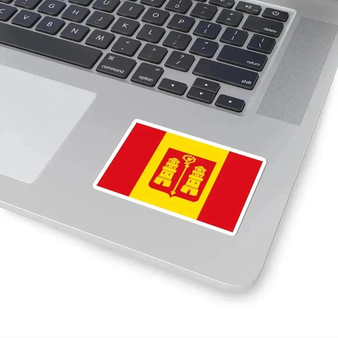 Kalmthout vlag (Belgium) STICKER Vinyl Kiss-Cut Decal - The Sticker Space