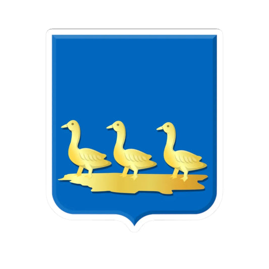 Kalslagen wapen (Netherlands) (Coat of Arms) STICKER Vinyl Kiss-Cut Decal 2 Inch White - The Sticker Space