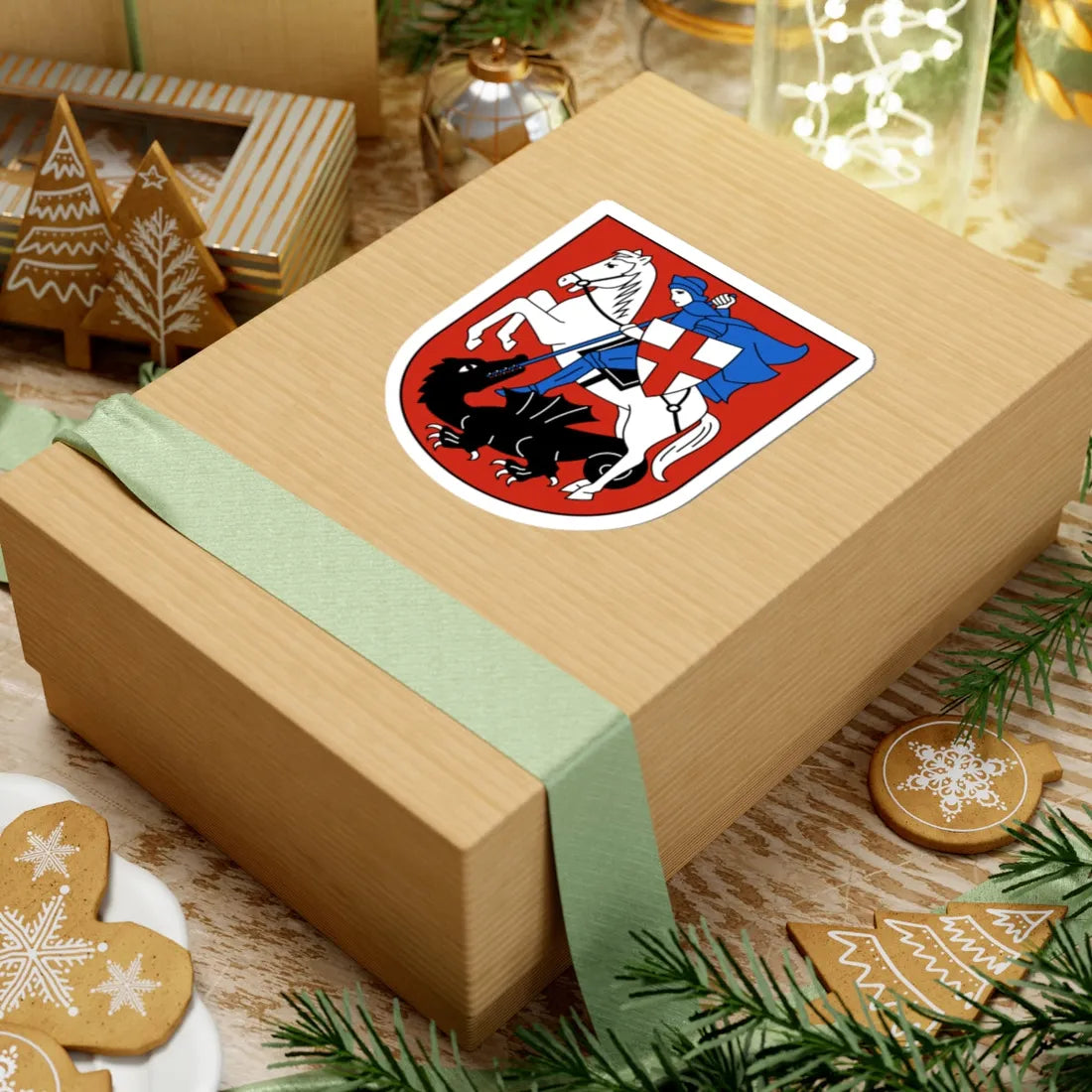 Kaltbrunn-blazon (Switzerland) (Coat of Arms) STICKER Vinyl Kiss-Cut Decal - The Sticker Space