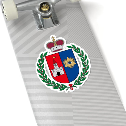 Kalvarija COA great (Lithuania) (Coat of Arms) STICKER Vinyl Kiss-Cut Decal - The Sticker Space