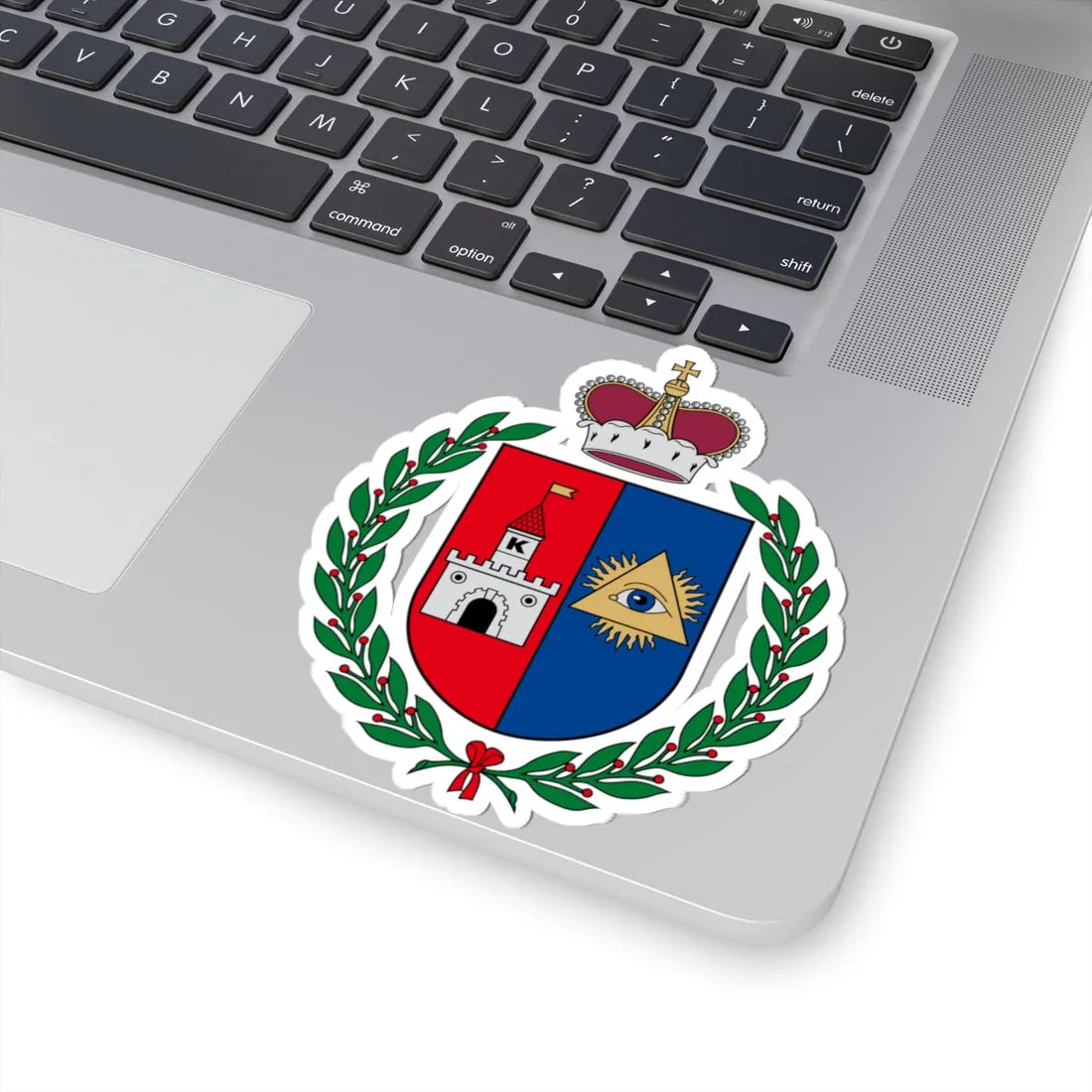 Kalvarija COA great (Lithuania) (Coat of Arms) STICKER Vinyl Kiss-Cut Decal - The Sticker Space