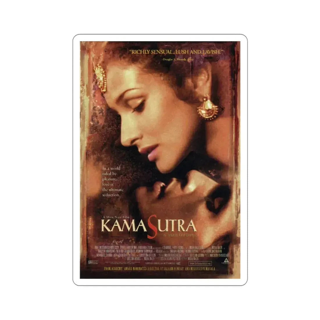Kama Sutra A Tale Of Love 1997 2 Movie Poster STICKER Vinyl Die-Cut Decal 4 Inch - The Sticker Space