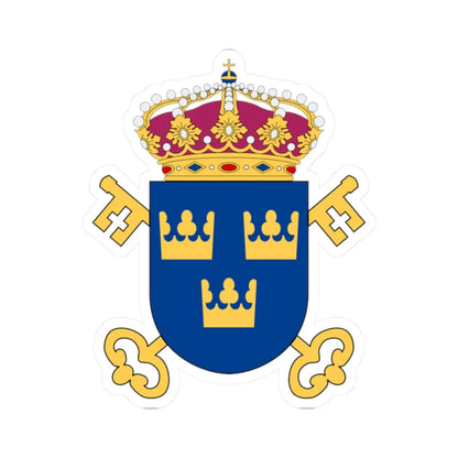 Kammarkollegiet vapen (Sweden) (Coat of Arms) STICKER Vinyl Kiss-Cut Decal 2 Inch White - The Sticker Space