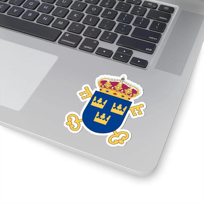 Kammarkollegiet vapen (Sweden) (Coat of Arms) STICKER Vinyl Kiss-Cut Decal - The Sticker Space
