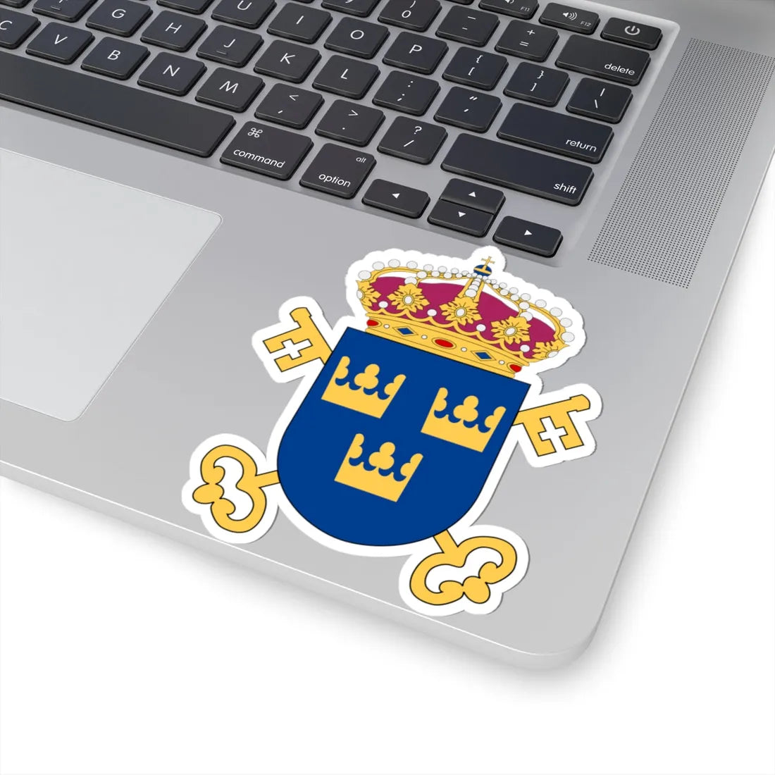 Kammarkollegiet vapen (Sweden) (Coat of Arms) STICKER Vinyl Kiss-Cut Decal - The Sticker Space