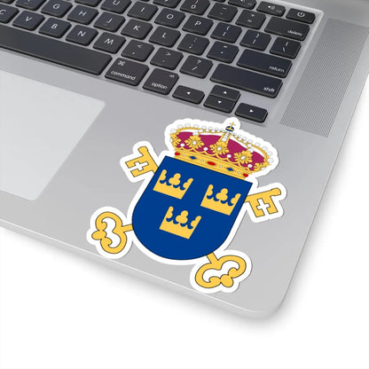 Kammarkollegiet vapen (Sweden) (Coat of Arms) STICKER Vinyl Kiss-Cut Decal - The Sticker Space