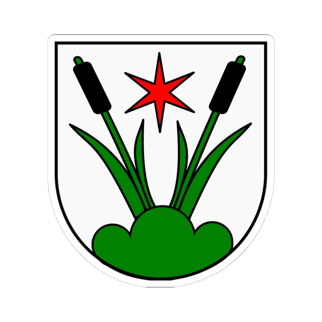 Kammersrohr-blason (Switzerland) (Coat of Arms) STICKER Vinyl Kiss-Cut Decal - The Sticker Space