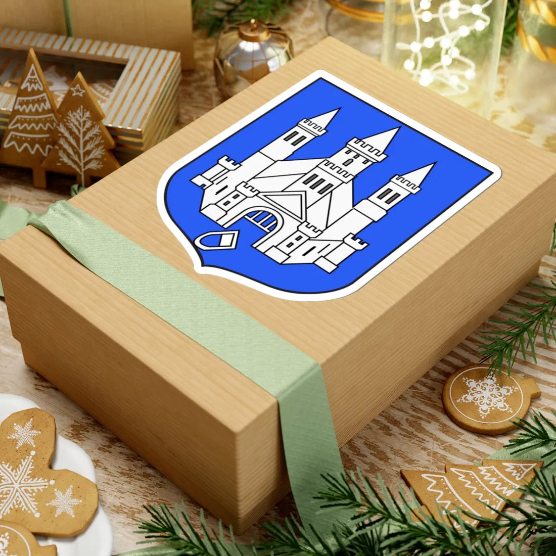 Kampen kleine wapen (Netherlands) (Coat of Arms) STICKER Vinyl Kiss-Cut Decal - The Sticker Space