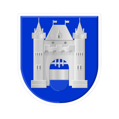 Kampen wapen oud (Netherlands) (Coat of Arms) STICKER Vinyl Kiss-Cut Decal 4 Inch White - The Sticker Space