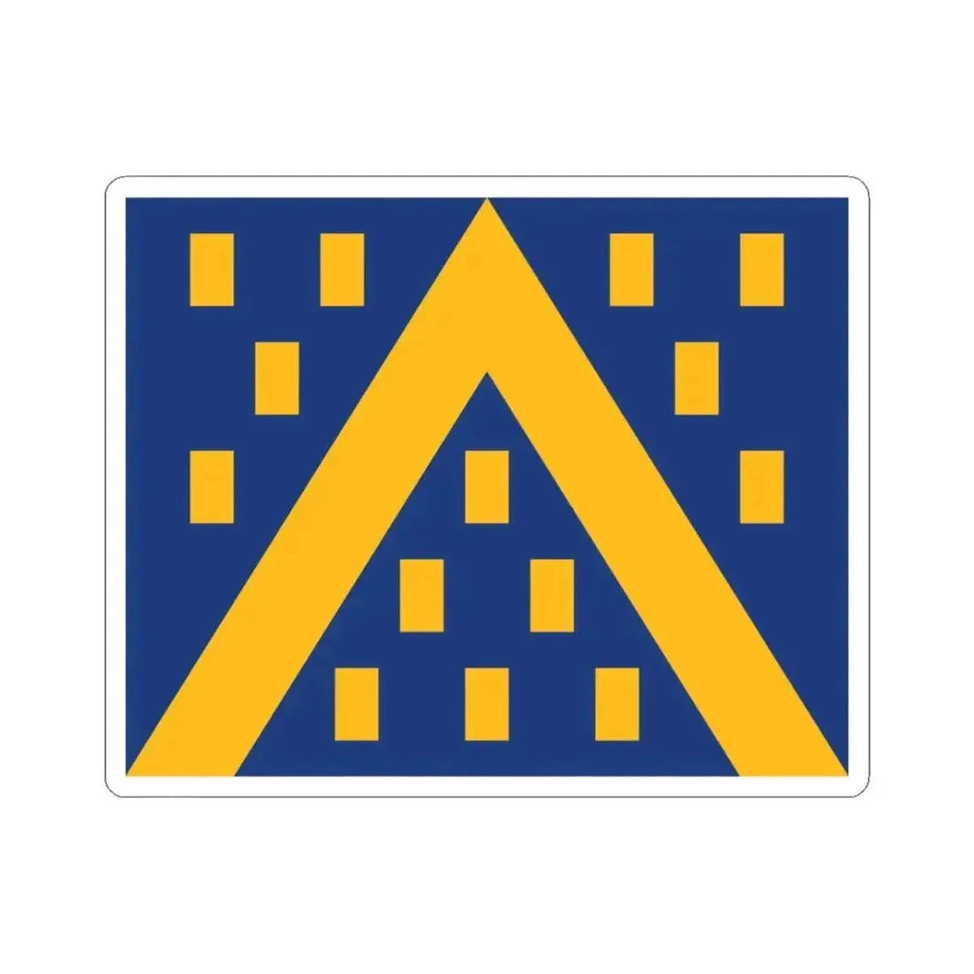 Kampenhout vlag (Belgium) STICKER Vinyl Kiss-Cut Decal 3 Inch White - The Sticker Space