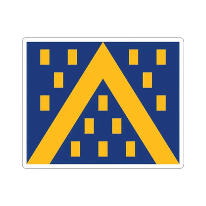 Kampenhout vlag (Belgium) STICKER Vinyl Kiss-Cut Decal 3 Inch White - The Sticker Space