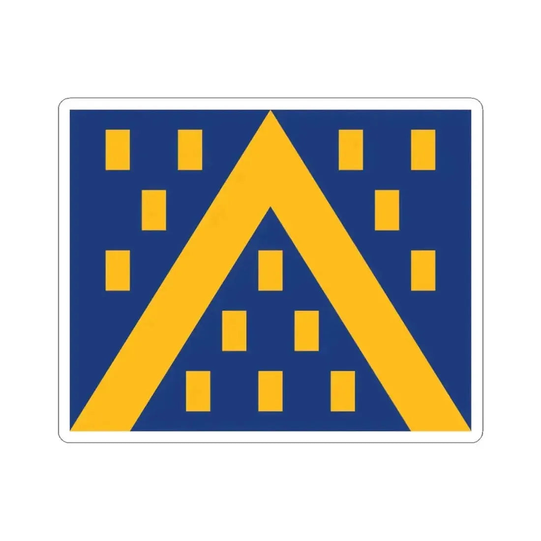 Kampenhout vlag (Belgium) STICKER Vinyl Kiss-Cut Decal 4 Inch White - The Sticker Space