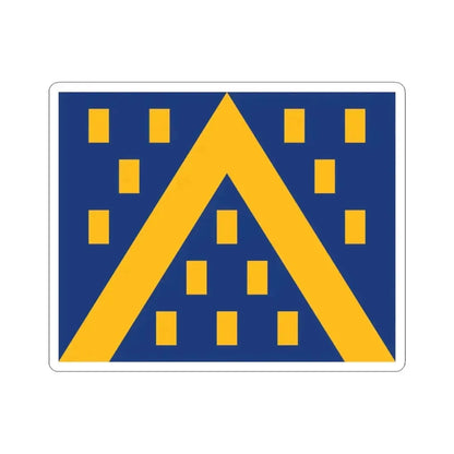 Kampenhout vlag (Belgium) STICKER Vinyl Kiss-Cut Decal 4 Inch White - The Sticker Space