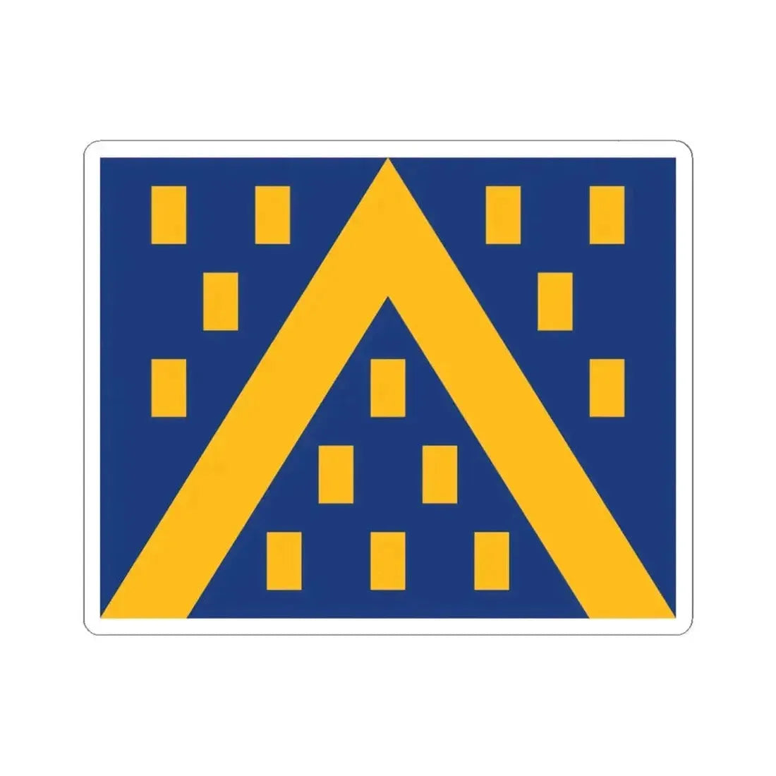 Kampenhout vlag (Belgium) STICKER Vinyl Kiss-Cut Decal 6 Inch White - The Sticker Space