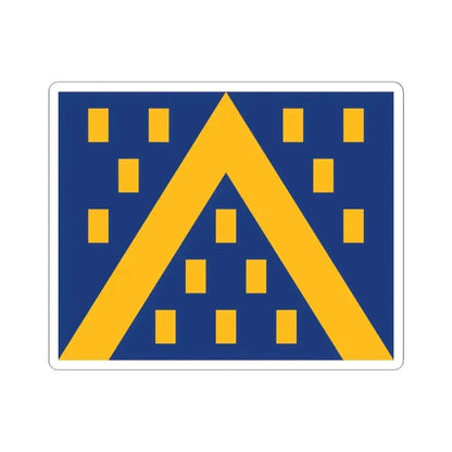 Kampenhout vlag (Belgium) STICKER Vinyl Kiss-Cut Decal 6 Inch White - The Sticker Space