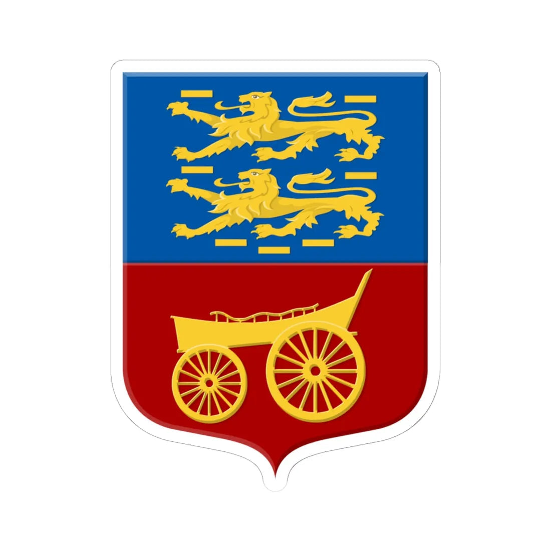 Kamperveen wapen 1890 (Netherlands) (Coat of Arms) STICKER Vinyl Kiss-Cut Decal - The Sticker Space