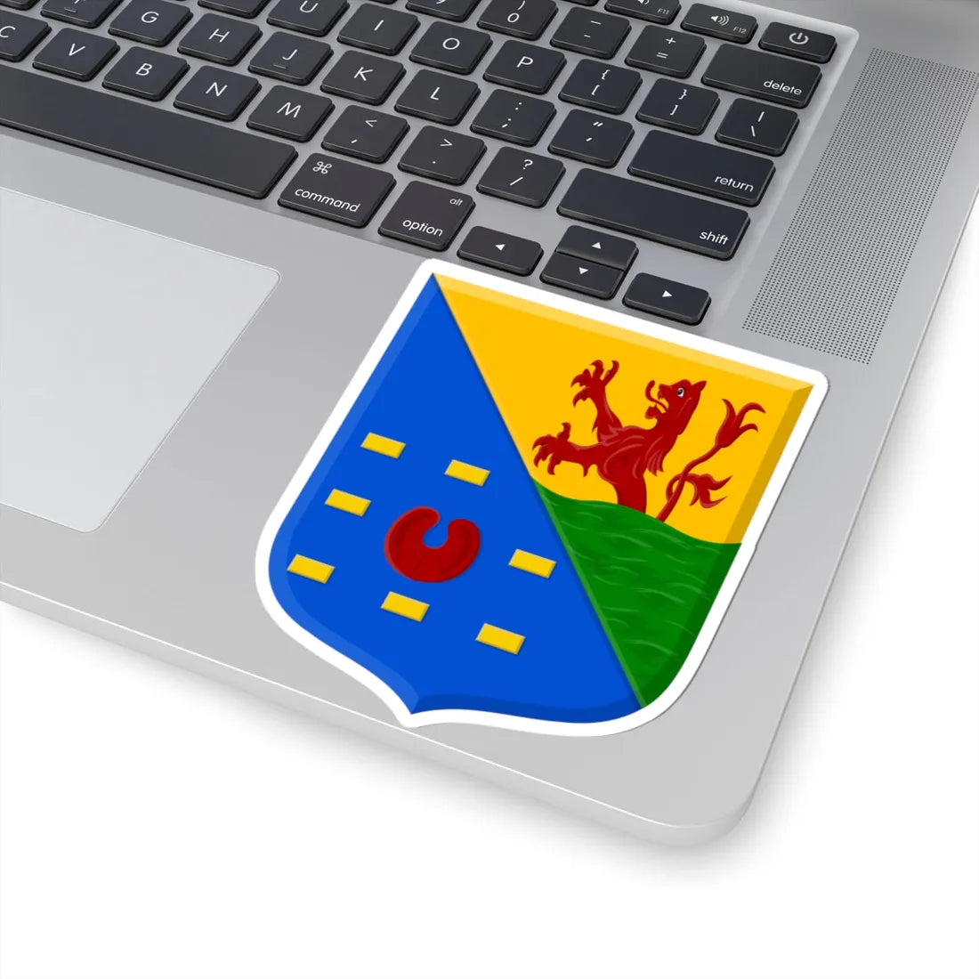 Kamperveen wapen derde ontwerp (Netherlands) (Coat of Arms) STICKER Vinyl Kiss-Cut Decal - The Sticker Space