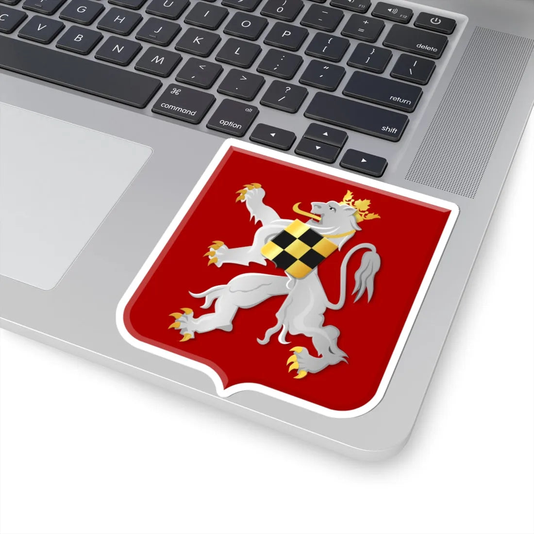 Kampferbeke wapen (Netherlands) (Coat of Arms) STICKER Vinyl Kiss-Cut Decal - The Sticker Space