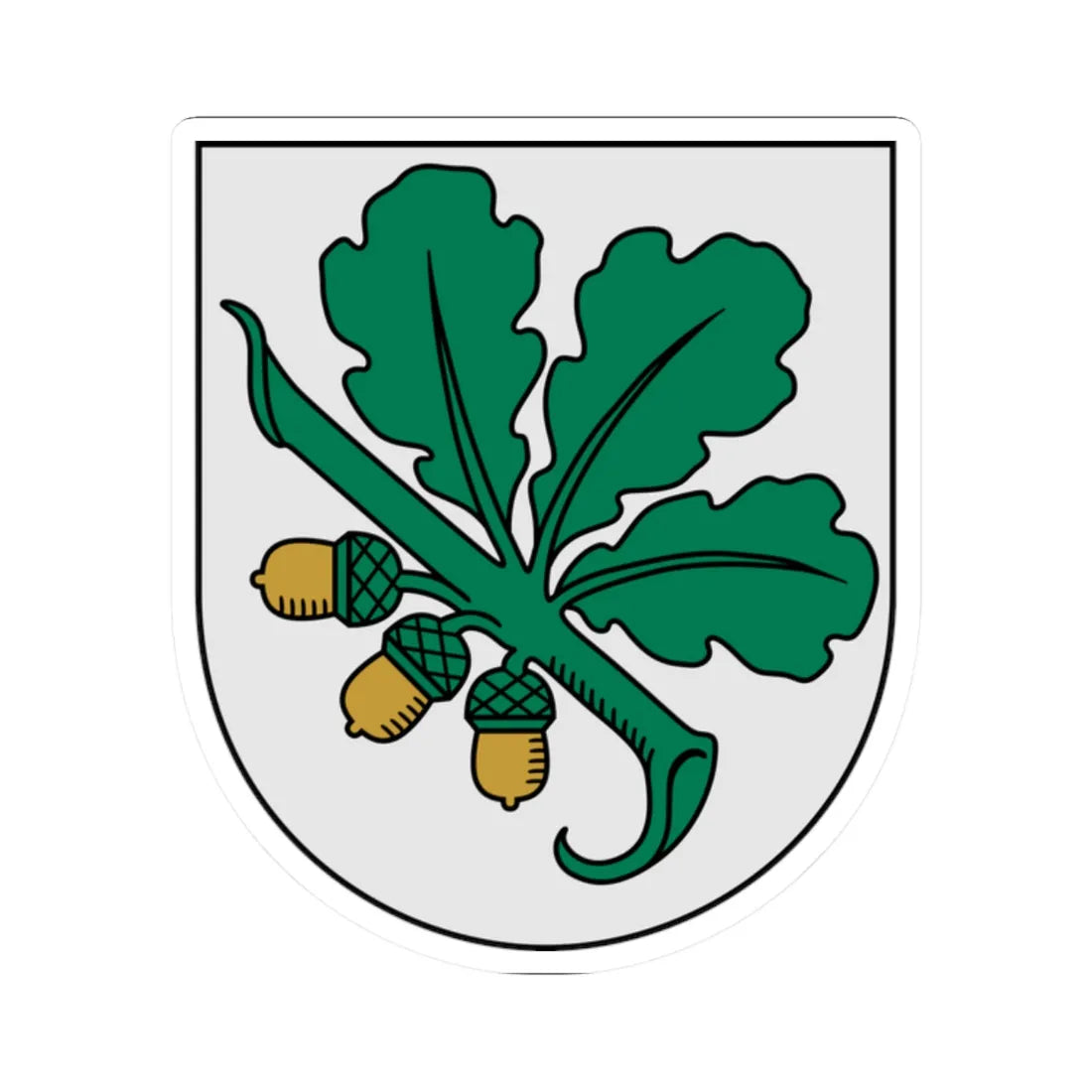 Kandava COA (Latvia) (Coat of Arms) STICKER Vinyl Kiss-Cut Decal 2 Inch White - The Sticker Space