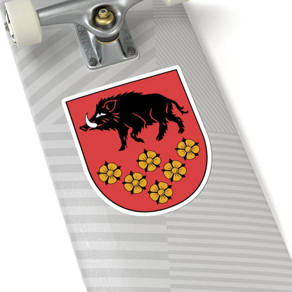 Kandavas novads COA (Latvia) (Coat of Arms) STICKER Vinyl Kiss-Cut Decal - The Sticker Space