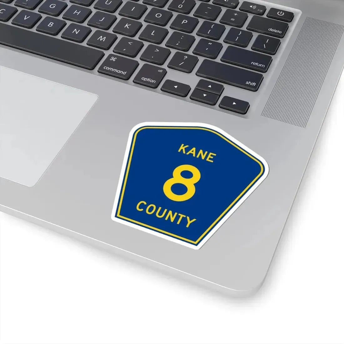 Kane County 8 (Illinois) (Road Sign) STICKER Vinyl Kiss-Cut Decal - The Sticker Space